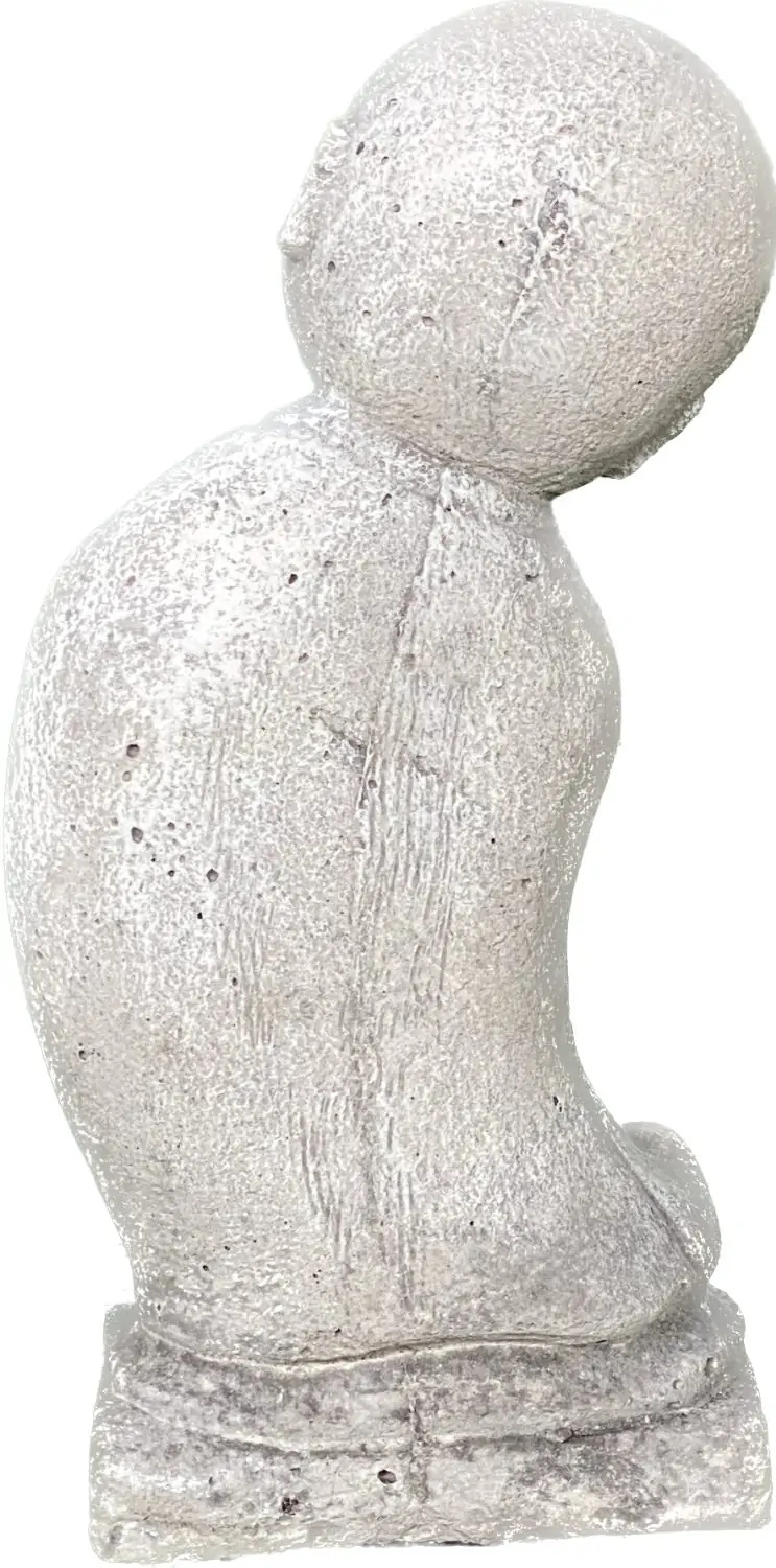 Artikelbild 6 des Artikels “Jing - Mönch, stehend, seitlich gebeugt, 20 cm H | Steinguss “